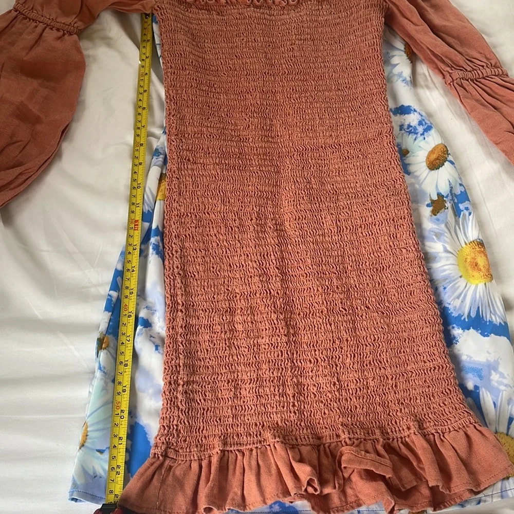 Reformation Hilary Dress in Salmon - Picture 10 of 10